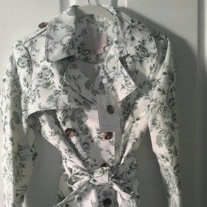 Gal Meets Glam Sage coat S NWT
